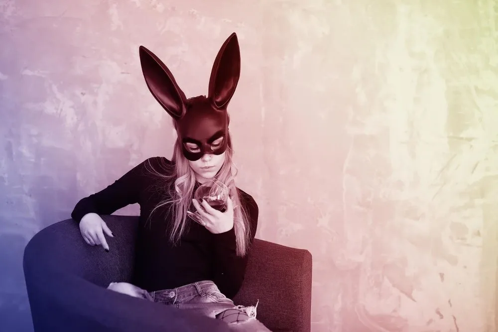femme sexy deguisee en bunny